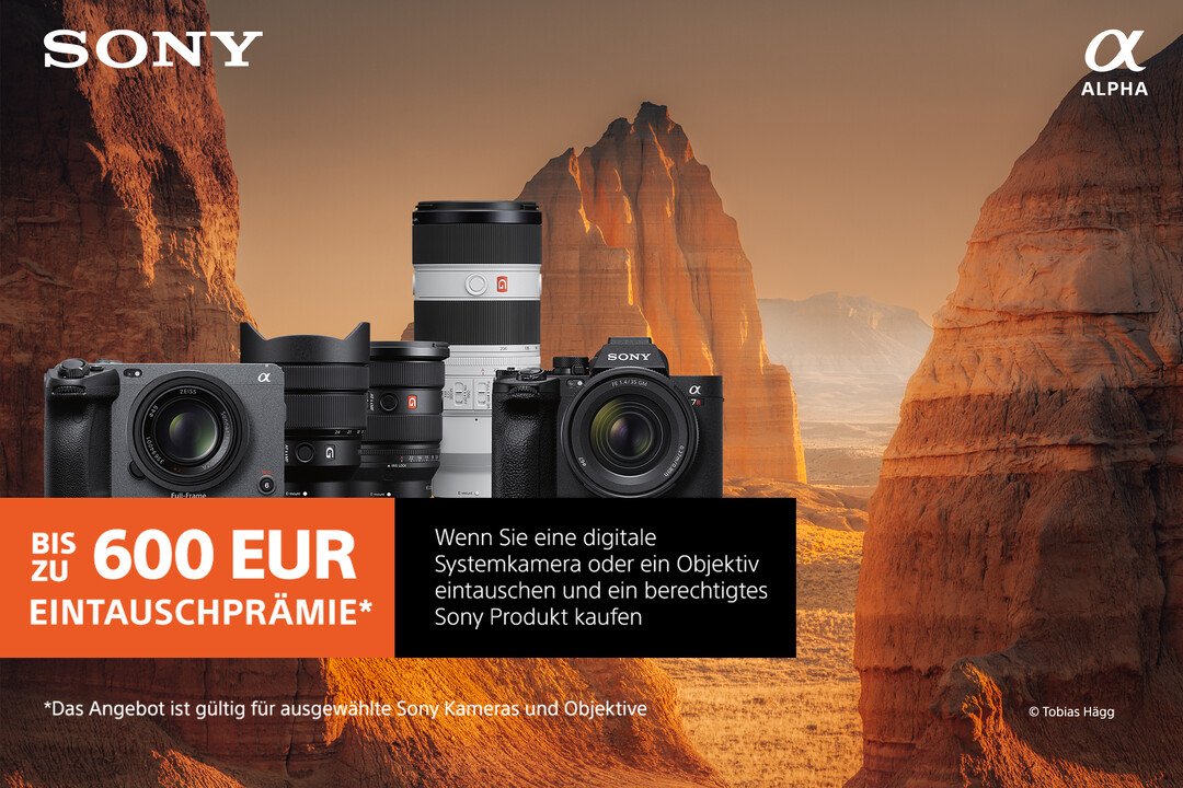 Sujet für Sony Sommer Eintauchprämie, wo Sie als Kunde bis zu 600€ sparen können