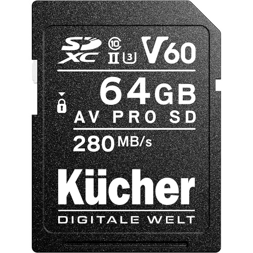 Angelbird x Kücher SDXC AV 64GB V60 UHS II