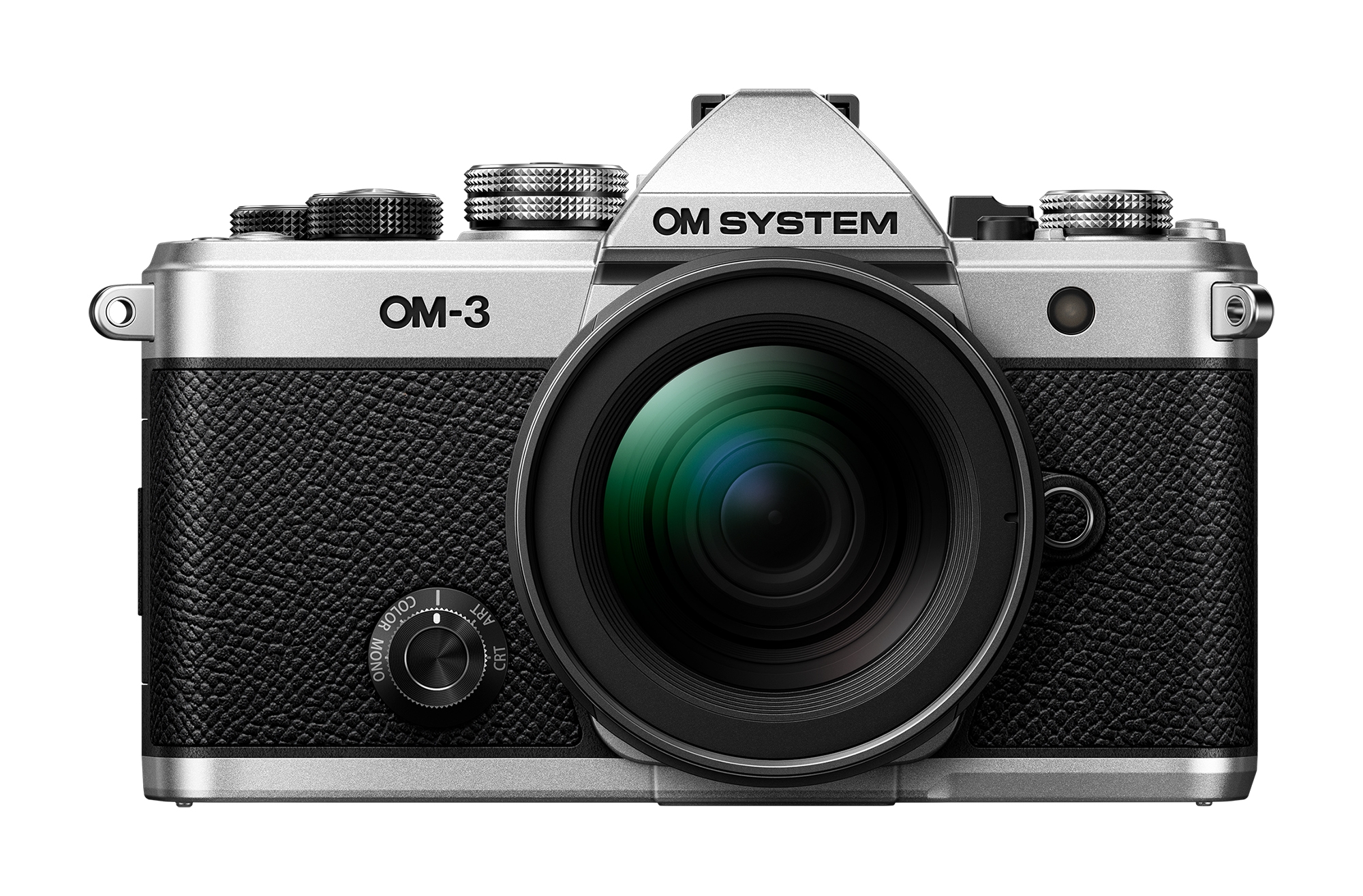 OM-System OM-3 Gehäuse Silber mit M.Zuiko Digital ED 12-45mm f/4.0 Pro 