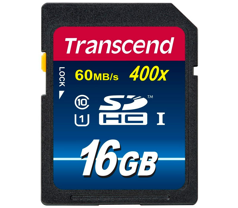 Transcend SDHC 16GB Klasse 10 400x Speicherkarte