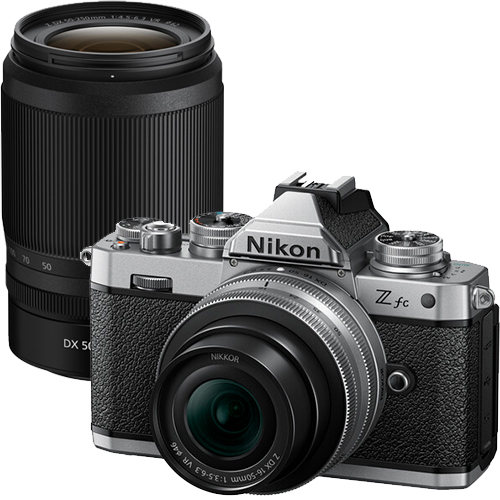 Nikon Z fc Kit mit Z DX 16-50mm f/3.5-6.3 VR (SE) und Z DX 50-250mm f/4.5-6.3 VR Objektiven