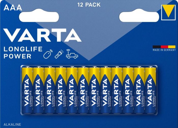 Varta 12 Batterien AAA Micro Longlife Power