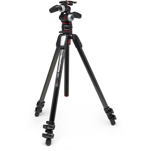 Manfrotto MK055CXPRO3-3W Stativset +3W-Neiger+MOVE QR