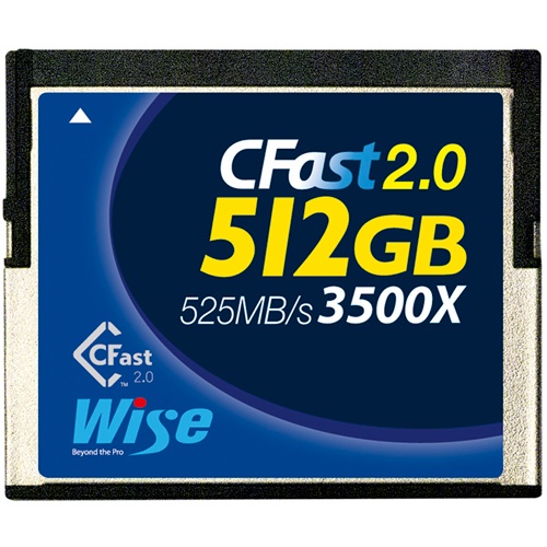 Wise 512GB CFast Speicherkarte (3400x, blau)