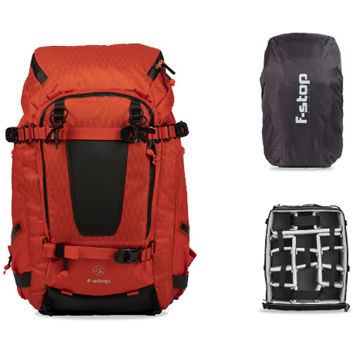 f-stop Tilopa 50L DuraDiamond Rucksack Magma Rot Essentials Bundle Mountain Series