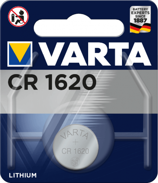 Varta CR-1620 3V Lithium Knopfzelle