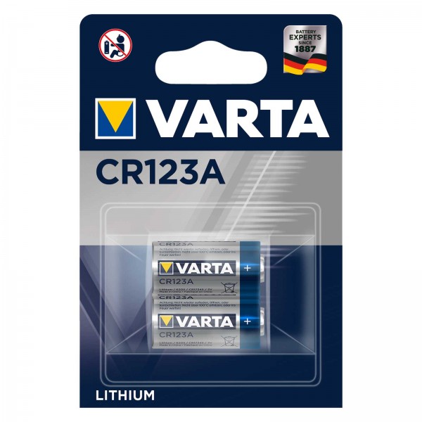 Varta CR-123 Lithium Batterie