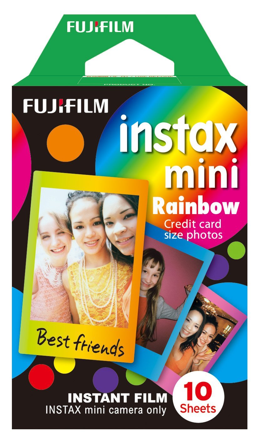 Fujifilm Instax Mini Sofortbildfilm 10 Aufnahmen Rainbow