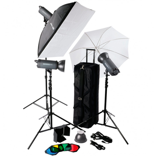 Helios 300P II Profi-Blitzstudio 3er-Set