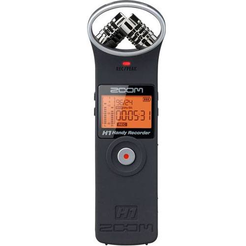 Zoom H1 Matt Schwarz tragbarer Audio-Recorder