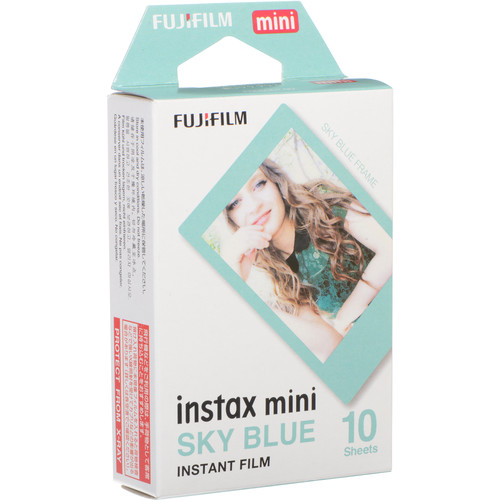 Fujifilm Instax Mini Sofortbildfilm 10 Aufnahmen Blue Frame