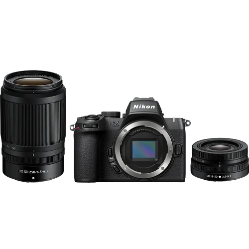 Nikon Z50 II Kit mit 16–50 mm VR + 50–250 mm VRt Objektiv 